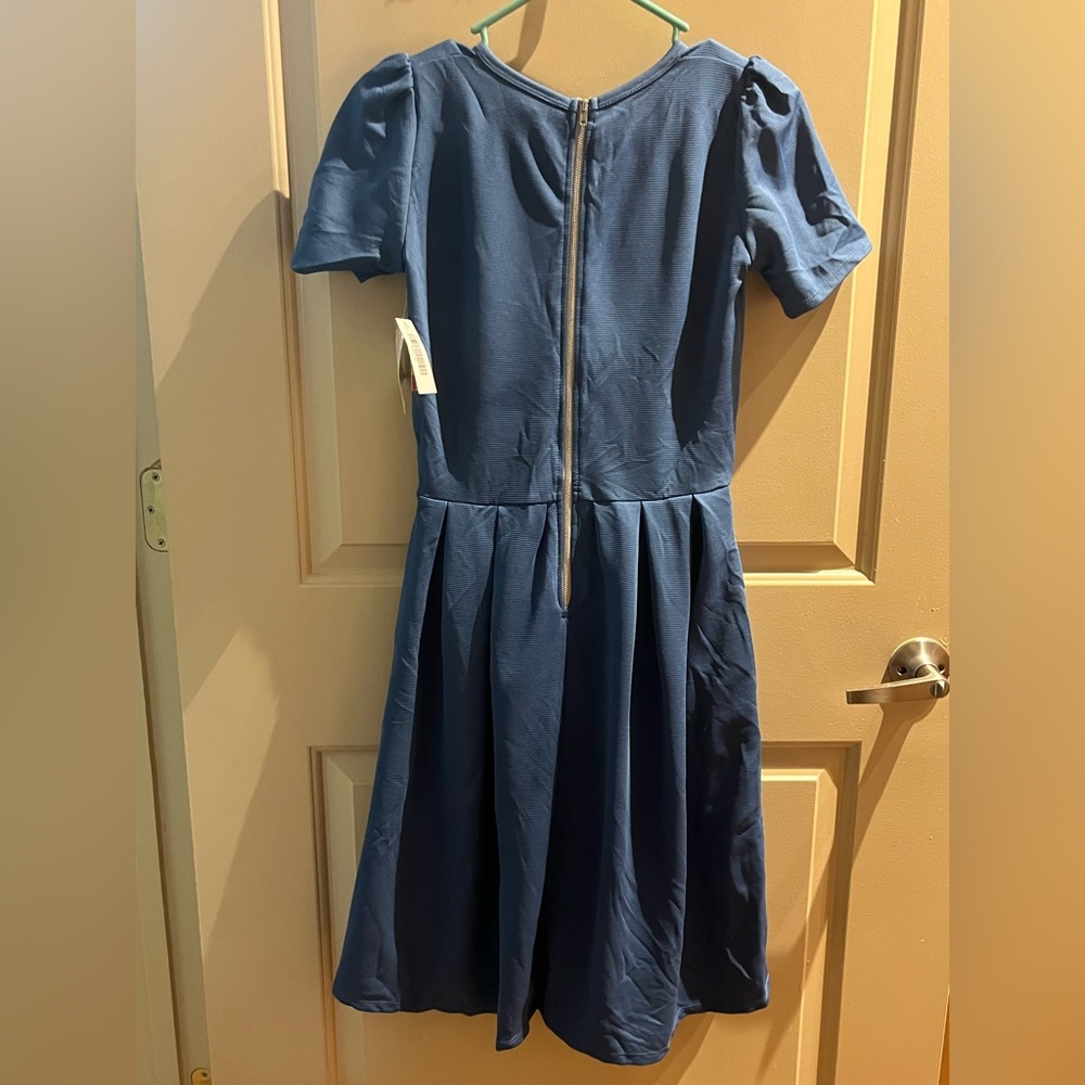 LuLaRoe NWT Navy Blue Classic Dress - Picture 4 of 6